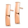 Image 2 : 14k Rose Gold Polished Post Earrings - 5 mm