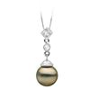 Image 1 : Black Tahitian Pearl and Diamond 'Royale' Pendant
