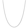 Image 2 : 14k White Gold 1 mm Cable Chain - 22 in.