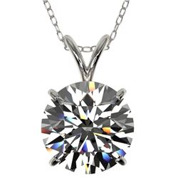 2.53 ctw Certified Quality Diamond Necklace 10k White Gold