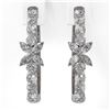 Image 2 : 2 ctw Diamond Designer Earrings 18K White Gold