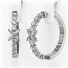 Image 3 : 2 ctw Diamond Designer Earrings 18K White Gold