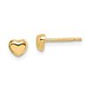 Image 1 : 14k Heart Post Earrings - 23 mm