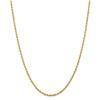 Image 1 : 14k Yellow Gold 2.75 mm Diamond Cut Quadruple Rope Chain - 28 in.
