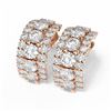 Image 3 : 7.92 ctw Diamond Earrings 18K Rose Gold