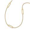 Image 1 : 14k Yellow Gold Fancy Necklace - 24 in.