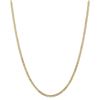 Image 1 : 14k Gold 3 mm Open Concave Curb Chain Necklace - 24 in.