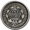Image 2 : 1856 Liberty Seated Dime Large Date XF