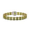 Image 3 : 16.97 ctw Tourmaline & Diamond Bracelet 14K Yellow Gold