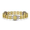 Image 2 : 15.95 ctw Citrine & Diamond Bracelet 14K Yellow Gold