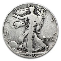 1938-D Walking Liberty Half Dollar Fine