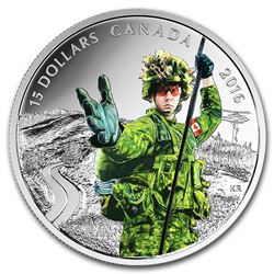 2016 Canada 2/3 oz Silver $15 National Heroes Military