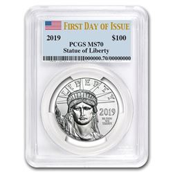 2019 1 oz Platinum American Eagle MS-70 PCGS (First Day of Issue)