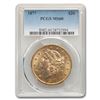 Image 1 : 1877 $20 Liberty Gold Double Eagle MS-60 PCGS