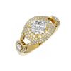 Image 3 : 2.18 ctw Diamond Ring 18K Yellow Gold