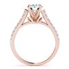 Image 3 : 1.79 ctw Certified VS/SI Diamond 2pc Wedding Set 14k Rose Gold