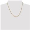 Image 2 : 14k 2.2 mm Beveled Curb Chain Necklace - 20 in.