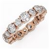 Image 1 : 3.51 ctw Diamond Designer Eternity Ring 18K Rose Gold