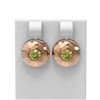 Image 1 : 1.04 ctw Fancy Yellow Diamond Earrings 18K Rose Gold