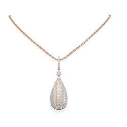 5.5 ctw Diamond Necklace 18K Rose Gold