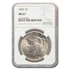 Image 1 : 1925 Peace Dollar MS-67 NGC