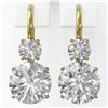 Image 2 : 2.5 ctw Diamond Designer Earrings 18K Yellow Gold