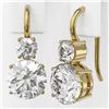 Image 3 : 2.5 ctw Diamond Designer Earrings 18K Yellow Gold
