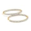 Image 1 : 7 ctw Diamond VS/SI Certified 20 MM HOOP Earrings 14K Yellow Gold