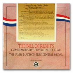 1993-W Bill of Rights 1/2 Dollar Silver/Clad Commem Medal Set BU