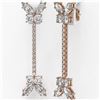 Image 3 : 6.5 ctw Cushion Diamond Designer Earrings 18K Rose Gold