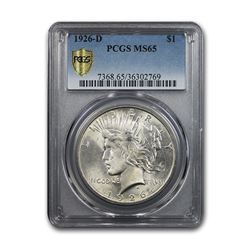 1926-D Peace Dollar MS-65 PCGS
