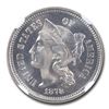 Image 2 : 1878 Three Cent Nickel PF-67 Cameo NGC
