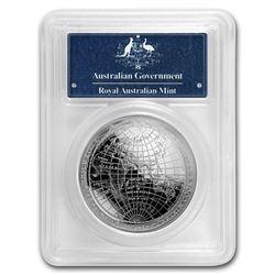 2019 Australia 1 oz Silver $5 Map of the World PR-70 PCGS (FS)