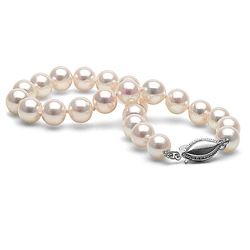 White Akoya Pearl Bracelet, 6.5-7.0mm