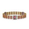 Image 2 : 26.64 ctw Tourmaline & Diamond Bracelet 14K Yellow Gold