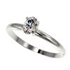 Image 1 : 0.50 ctw Certified VS/SI Quality Oval Diamond Engagment Ring 10k White Gold