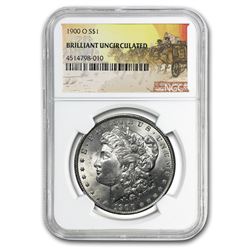 1900-O Stage Coach Morgan Dollar BU NGC
