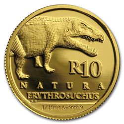 2018 South Africa 1/10 oz Gold Natura Erythrosuchus