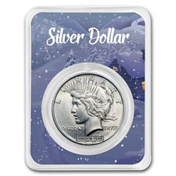 1922-1935 Peace Silver Dollar Winter Scene BU (Random Year)