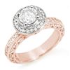 Image 1 : 2.0 ctw Certified VS/SI Diamond Ring 14k Rose Gold
