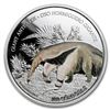 Image 1 : 2018 Nicaragua 1 oz Silver 100 CÃ³rdobas Wildlife: Anteater