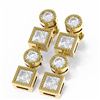 Image 3 : 2.24 ctw Diamond Earrings 18K Yellow Gold