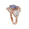 Image 2 : 6.98 ctw Tanzanite & Diamond Ring 18K Rose Gold