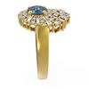 Image 2 : 2.58 ctw Intense Blue Diamond Ring 18K Yellow Gold