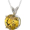 Image 2 : 2.50 ctw Certified Intense Yellow Diamond Necklace 10k White Gold