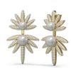 Image 2 : 8 ctw Diamond & Pearl Earrings 18K Yellow Gold