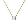 Image 3 : 2.01 ctw Princess Diamond Necklace 18K Yellow Gold