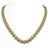 Image 1 : 21.69 ctw Cushion Cut Diamond Micro Pave Necklace 18K Yellow Gold