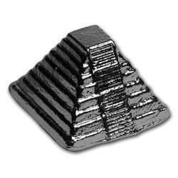 5 oz Hand Poured Silver - 3D Aztec Pyramid