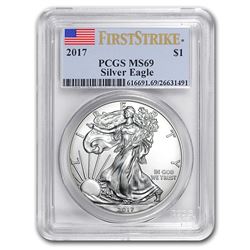2017 Silver American Eagle MS-69 PCGS (FirstStrike®)